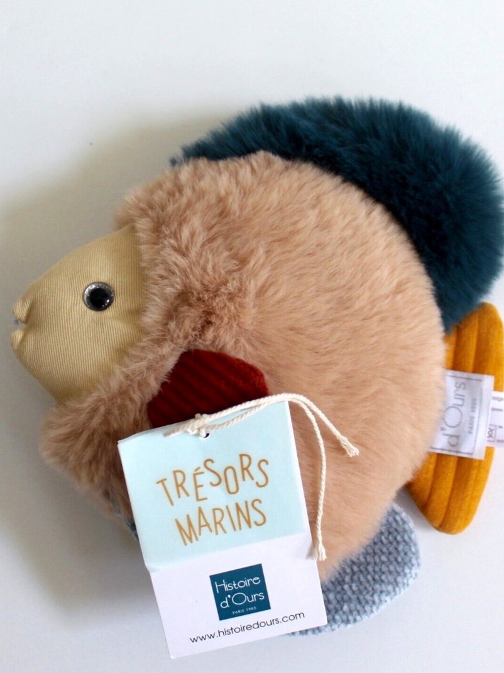 Histoire d'Ours Sea Treasures Poisson Tropical Fish Plush Stuffed Animal 8" NEW